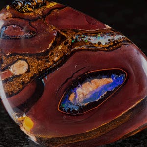 Boulder Opal 38mm x  28mm. 78.90cts Australian Boulder Opal Pendant, Natural Opal Pendant, 925 Silver Pendant, Opal Jewelry. gift for him