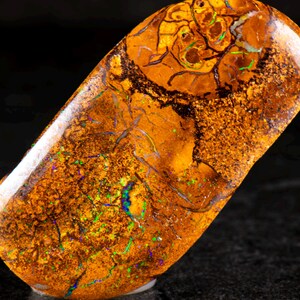Boulder Opal 39mm x  19mm. 45.35cts Australian Boulder Opal Pendant, Natural Opal Pendant, 925 Silver Pendant, Opal Jewelry. gift for him