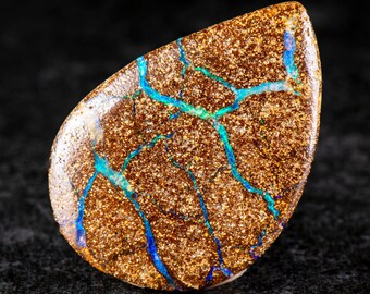 Boulder Opal 29mm x  20mm. 19.50cts. Australian Boulder Opal Pendant, Natural Opal Pendant, 925 Silver Pendant, Opal Jewelry. gift for him