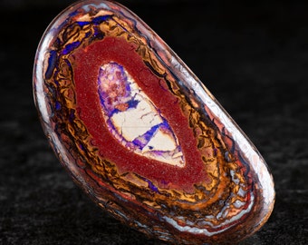 Boulder Opal 42mm x  22mm. 47.30cts. Australian Boulder Opal Pendant, Natural Opal Pendant, 925 Silver Pendant, Opal Jewelry. gift for him