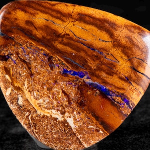Australian Boulder Opal Pendant: Natural 925 Silver Jewelry, (29mm x 26mm. 32.80cts)