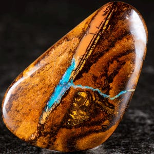 Australian Boulder Opal Pendant: 925 Silver, Natural Gemstone (29mm x 18mm, 25.90cts) Gift