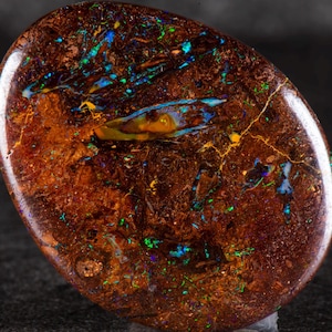 Boulder Opal 37mm x  30mm. 94.10cts Australian Boulder Opal Pendant, Natural Opal Pendant, 925 Silver Pendant, Opal Jewelry. gift for him