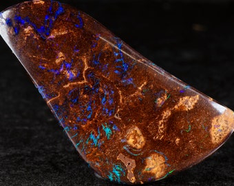 Boulder Opal 51mm x  24mm. 81.40cts. Australian Boulder Opal Pendant, Natural Opal Pendant, 925 Silver Pendant, Opal Jewelry. gift for him