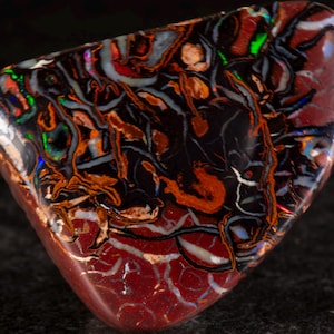 Boulder Opal 27mm x  22mm. 38.80cts Australian Boulder Opal Pendant, Natural Opal Pendant, 925 Silver Pendant, Opal Jewelry. gift for him