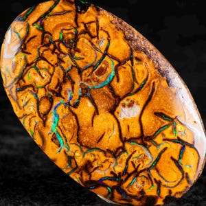 Boulder Opal 32mm x  20mm. 21.00cts Australian Boulder Opal Pendant, Natural Opal Pendant, 925 Silver Pendant, Opal Jewelry. gift for him