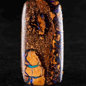 Boulder Opal 28mm x  13mm. 17.50cts Australian Boulder Opal Pendant, Natural Opal Pendant, 925 Silver Pendant, Opal Jewelry. gift for him