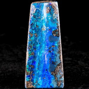 Boulder Opal 36mm x 14mm. 25.70cts Australian Boulder Opal Pendant, Natural Opal Pendant, 925 Silver Pendant, Opal Jewelry. gift for him