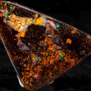 Boulder Opal 25mm x  17mm. 16.60cts Australian Boulder Opal Pendant, Natural Opal Pendant, 925 Silver Pendant, Opal Jewelry. gift for him