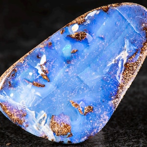 Australian Boulder Opal Pendant: Natural 925 Silver Jewelry, (28mm x 17mm. 20.90cts)