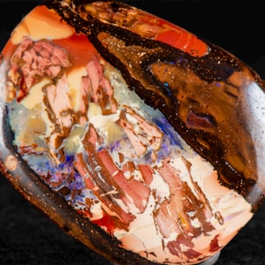 Boulder Opal 31mm x 25mm. 54.45cts Australian Boulder Opal Pendant, Natural Opal Pendant, 925 Silver Pendant, Opal Jewelry. gift for him