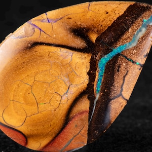 Boulder Opal 29mm x  20mm. 19.00cts Australian Boulder Opal Pendant, Natural Opal Pendant, 925 Silver Pendant, Opal Jewelry. gift for him