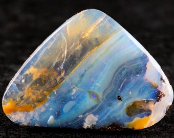 Boulder Opal 29mm x  22mm. 27.50cts. Australian Boulder Opal Pendant, Natural Opal Pendant, 925 Silver Pendant, Opal Jewelry. gift for him