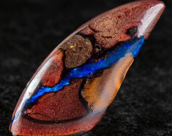 Boulder Opal 32mm x  18mm. 15.70cts Australian Boulder Opal Pendant, Natural Opal Pendant, 925 Silver Pendant, Opal Jewelry. gift for him