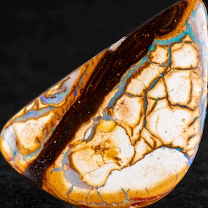 Boulder Opal 34mm x  22mm. 40.00cts Australian Boulder Opal Pendant, Natural Opal Pendant, 925 Silver Pendant, Opal Jewelry.
