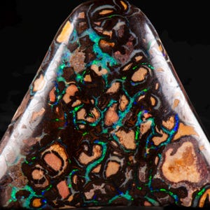 Boulder Opal 28mm x  33mm. 62.85cts Australian Boulder Opal Pendant, Natural Opal Pendant, 925 Silver Pendant, Opal Jewelry. gift for him