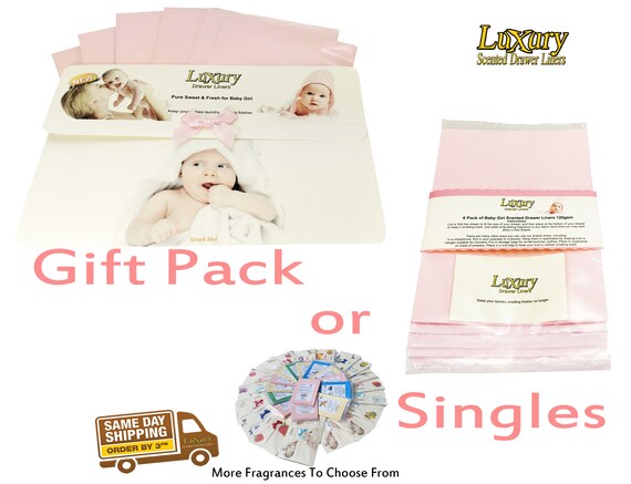 Baby Girl Luxury Scented Drawer Liners 120gsm Ideal Gift Etsy