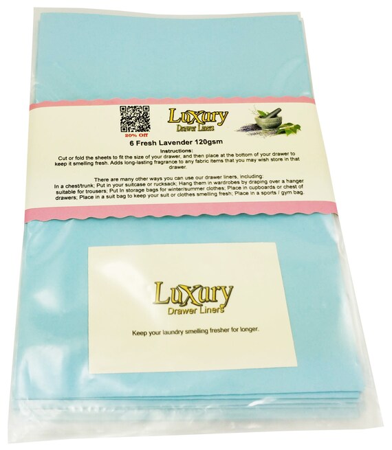 Fresh Lavender Luxury Scented Drawer Liners 120gsm Ideal Gift Etsy