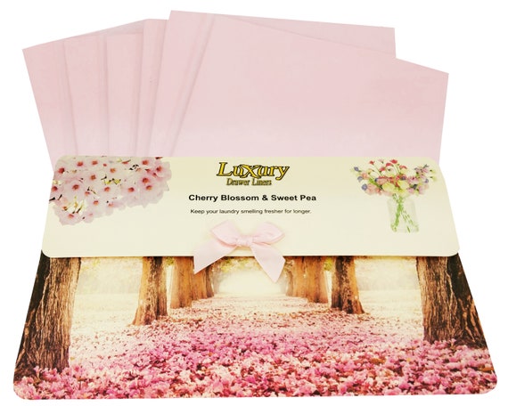Cherry Blossom Sweet Pea Luxury Scented Drawer Liners 120gsm Etsy