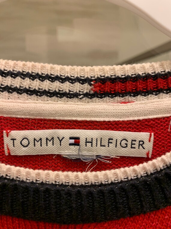 Tommy Hilfiger 100% cotton logo sweater in Red - image 4