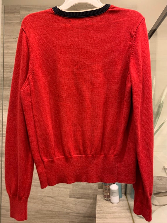 Tommy Hilfiger 100% cotton logo sweater in Red - image 2