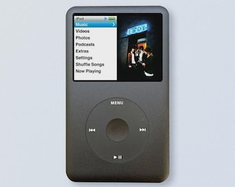 iPod Classic 7世代　ディスプレイ展示用　シルバー　グレー Apple iPod Classic - 第 7/6 世代、グレー (3000 mAh バッテリー