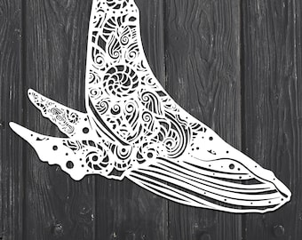 Download Whale Mandala Etsy