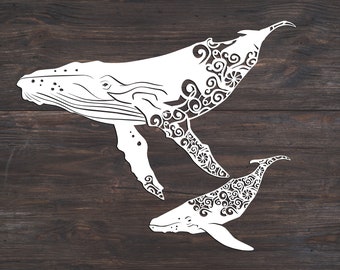 Download Whale Cricut Etsy PSD Mockup Templates