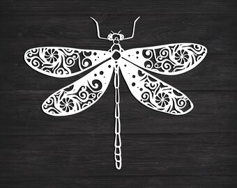Download Dragonfly Mandala Svg Etsy