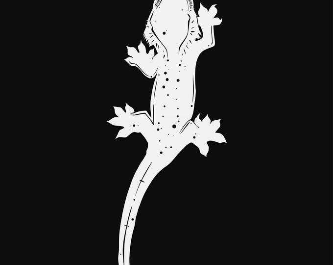 crested gecko svg cut file, lizard glowforge file, vinyl template, laser cut file, reptile svg, cuttable animal svg, clipart png
