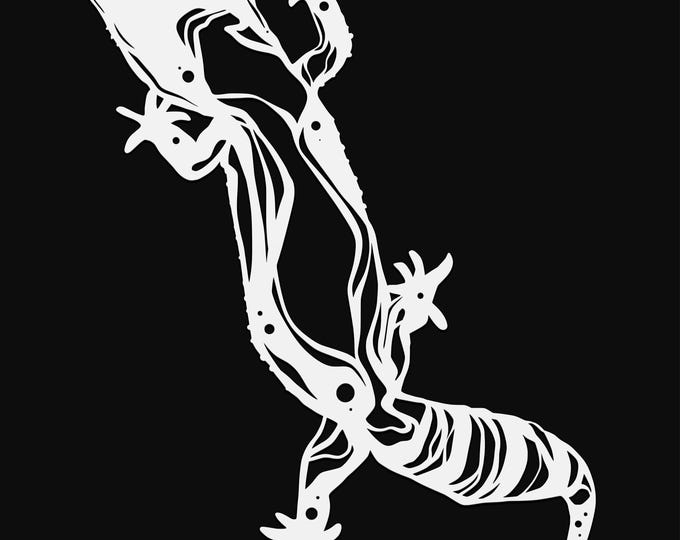 leopard gecko svg cut file, lizard glowforge file, vinyl template, laser cut file, reptile svg, cuttable animal svg, clipart png