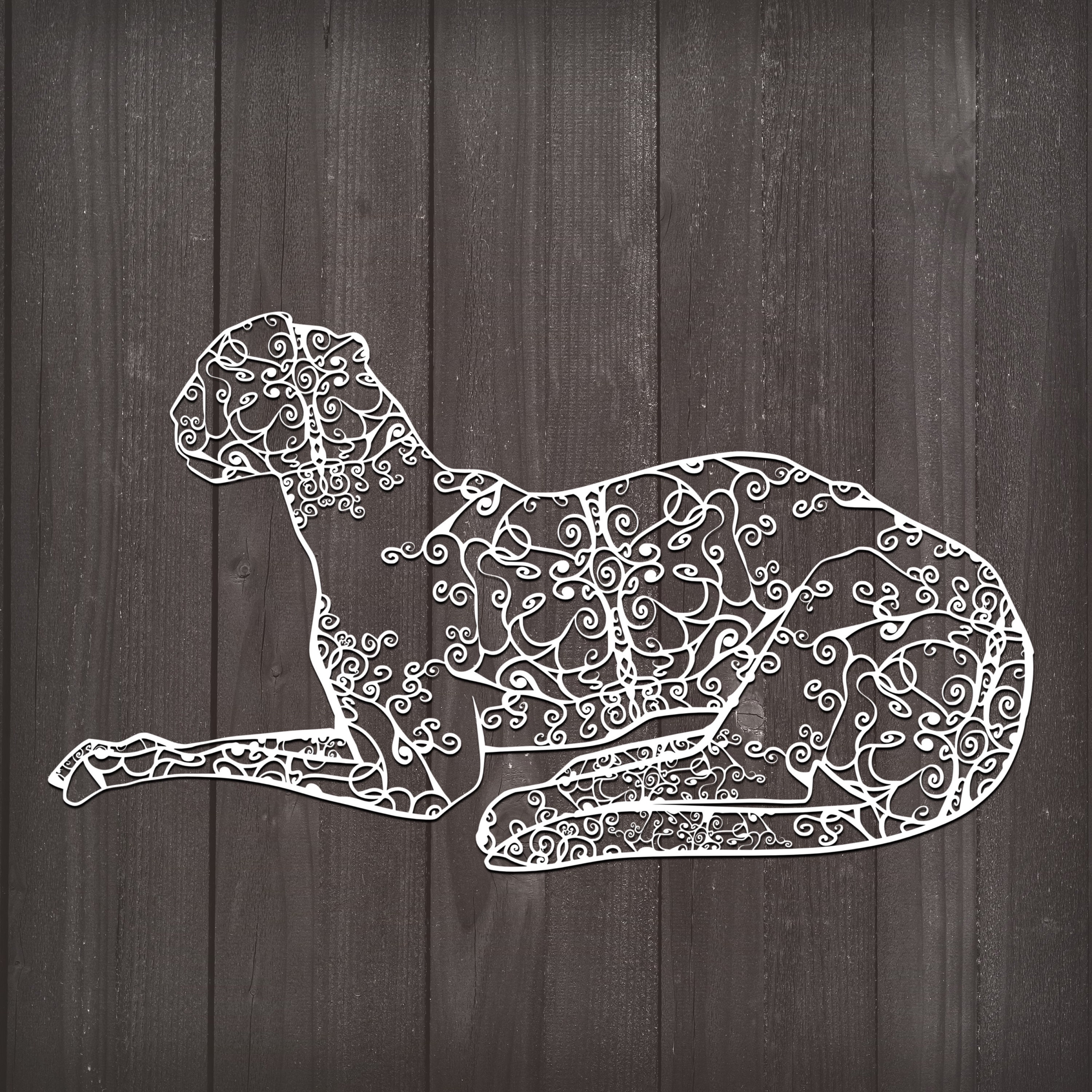 Download Cat Svg, Cheetah Svg, Mandala Svg