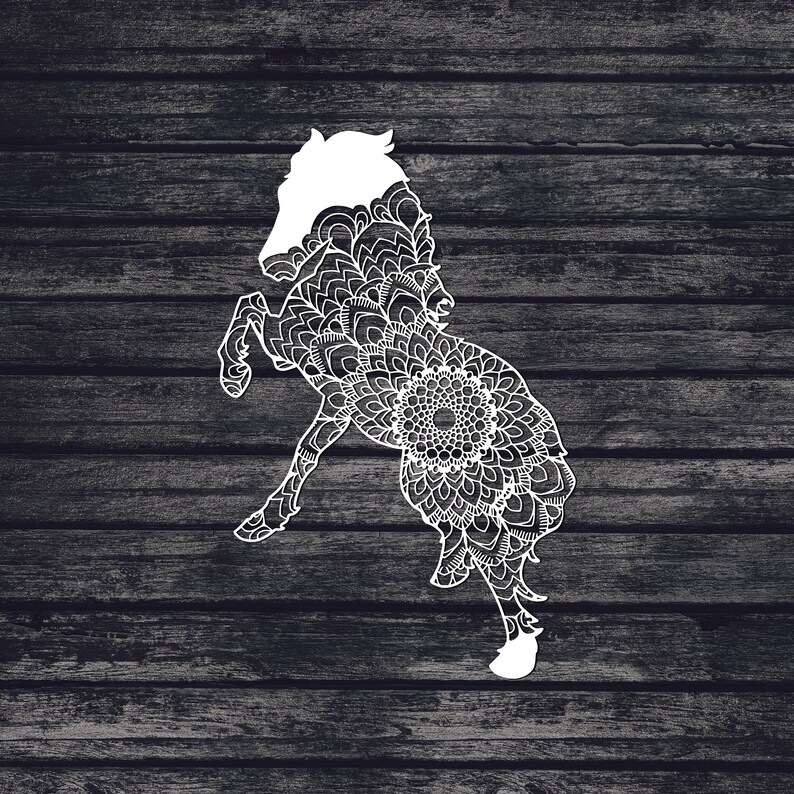 Download Svg Files For Cricut Svg Files Papercut Art Horse Svg Mandala Svg Zentangle Inspired Svg Materials Craft Supplies Tools