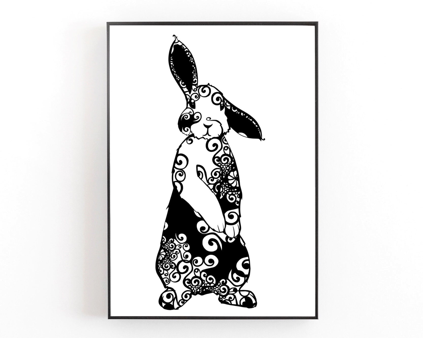 Download Rabbit Svg, Mandala Svg