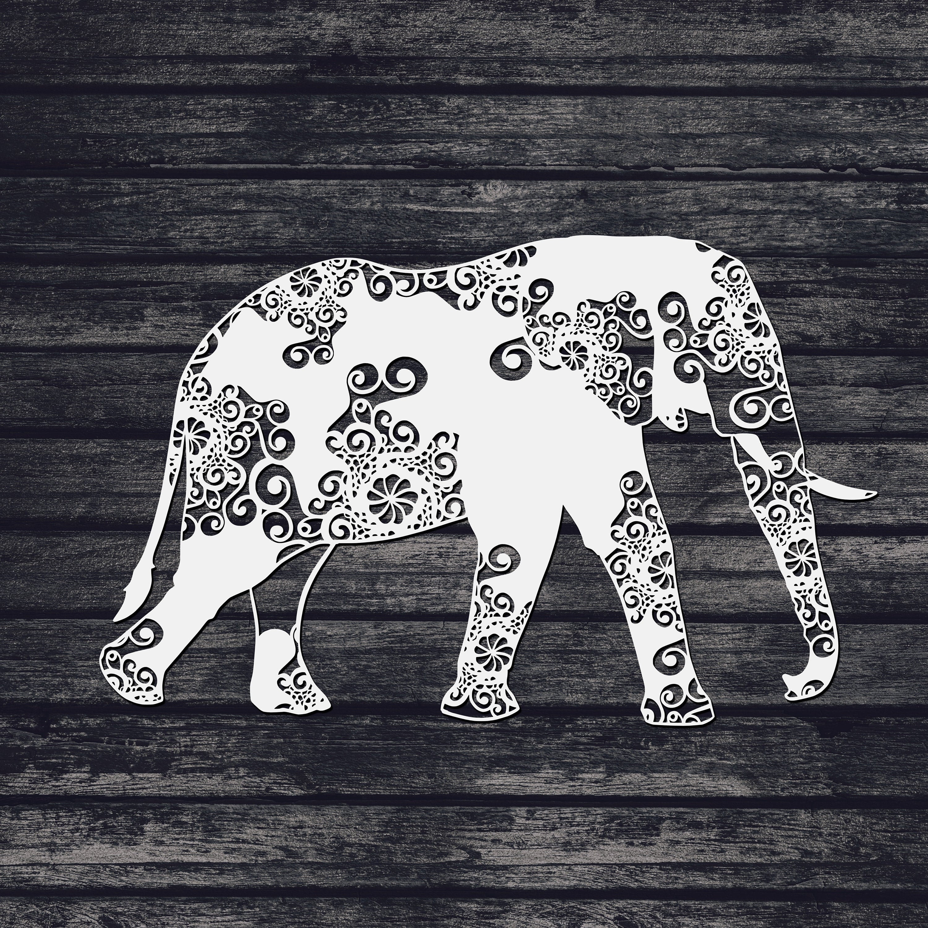 Download Elephant Svg, Mandala Svg (Intricate Weeding: Recommended ...