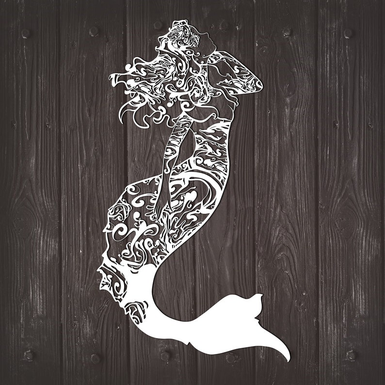 Download Disney Cricut Mermaid Party Zentangle Inspired Mermaid Decor Mandala Svg Mermaid Svg Disney Svg Papercut Art Materials Craft Supplies Tools