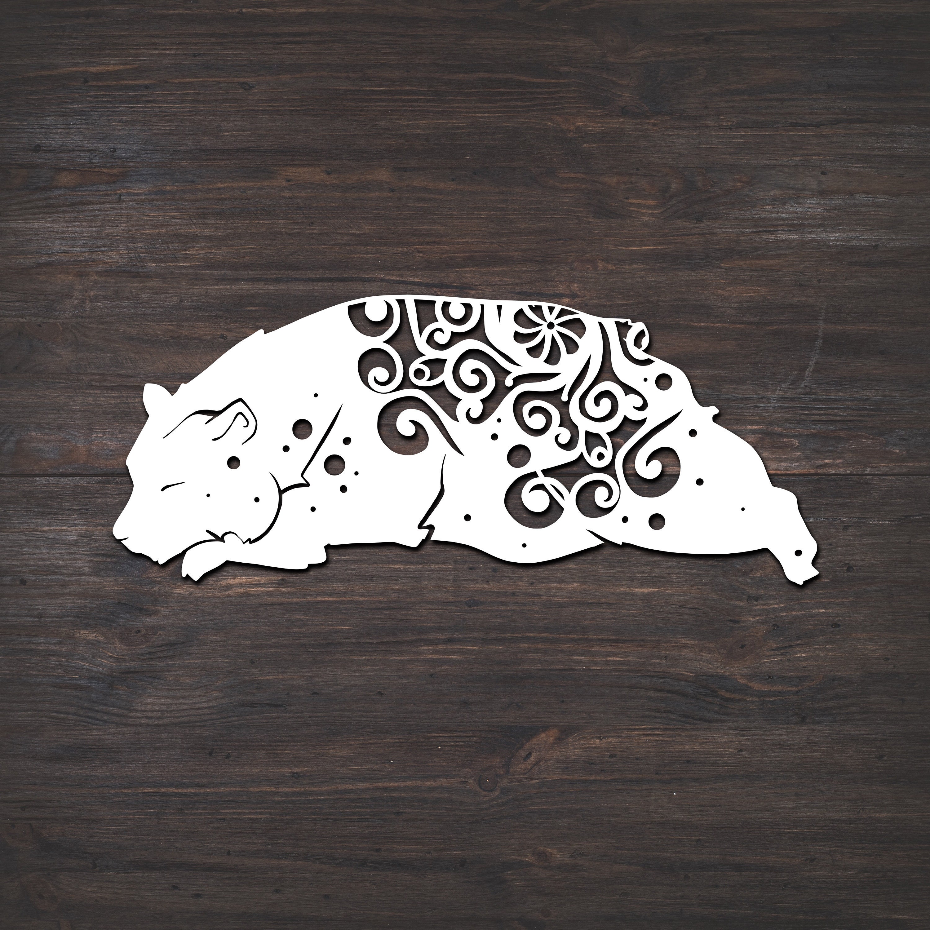 Download Sleeping Bear Svg, Bear Svg, Mandala Svg (Intricate Weeding: Recommended For Vinyl Projects 10 ...
