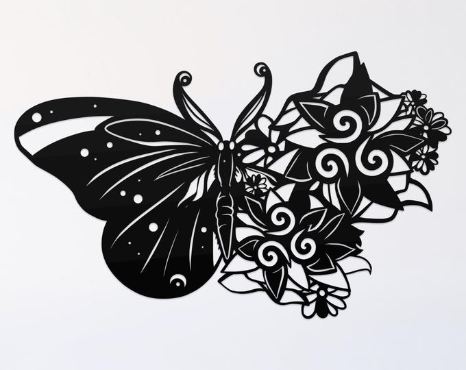 butterfly mandala svg cut file, glowforge file, monarch vinyl template, butterfly laser cut file, reptile svg, cuttable bug svg, clipart png