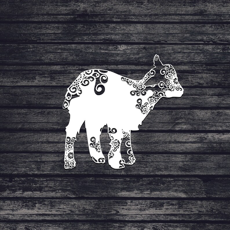 Download Paper Party Kids Papercut Art Svg Files Svg Mandala Svg Zentangle Inspired Svg Files For Cricut Goat Svg Baby Goat Svg Craft Supplies Tools