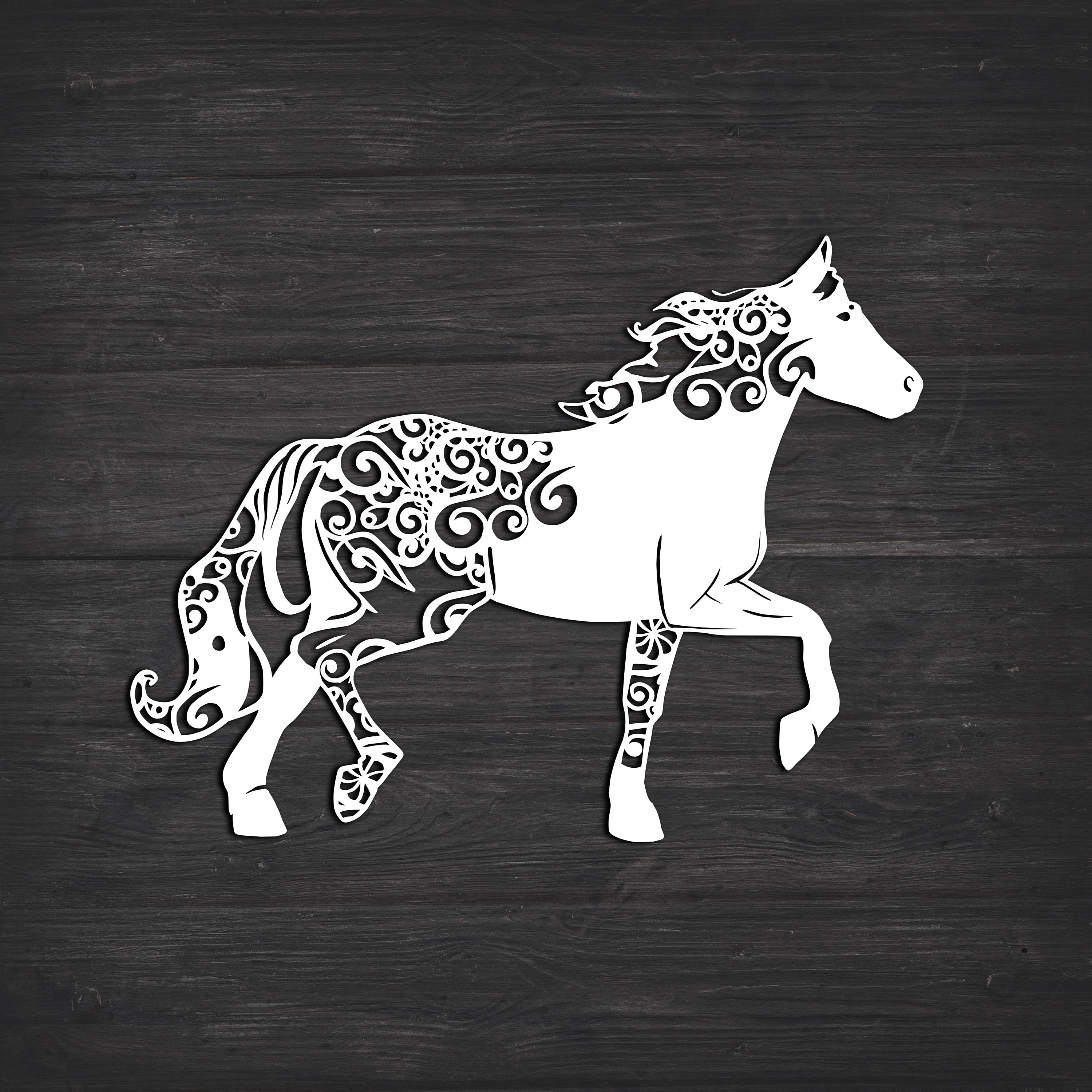 Download Tennessee Walking Horse Svg, Horse Svg, Mandala Svg (Recommended For Projects 10 inches )