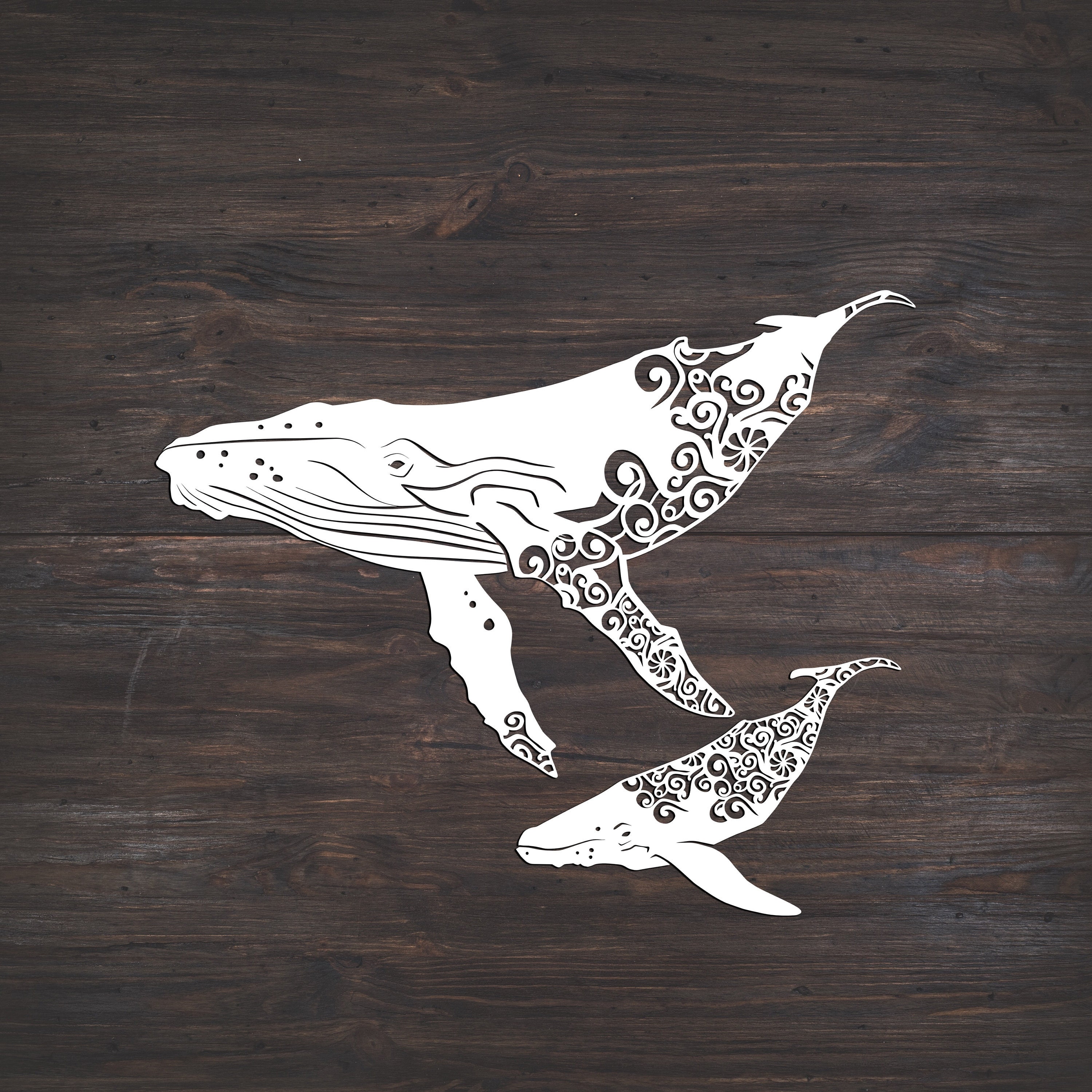 Download Humpback Whale Svg Mandala Svg Boho Svg Intricate Weeding Etsy