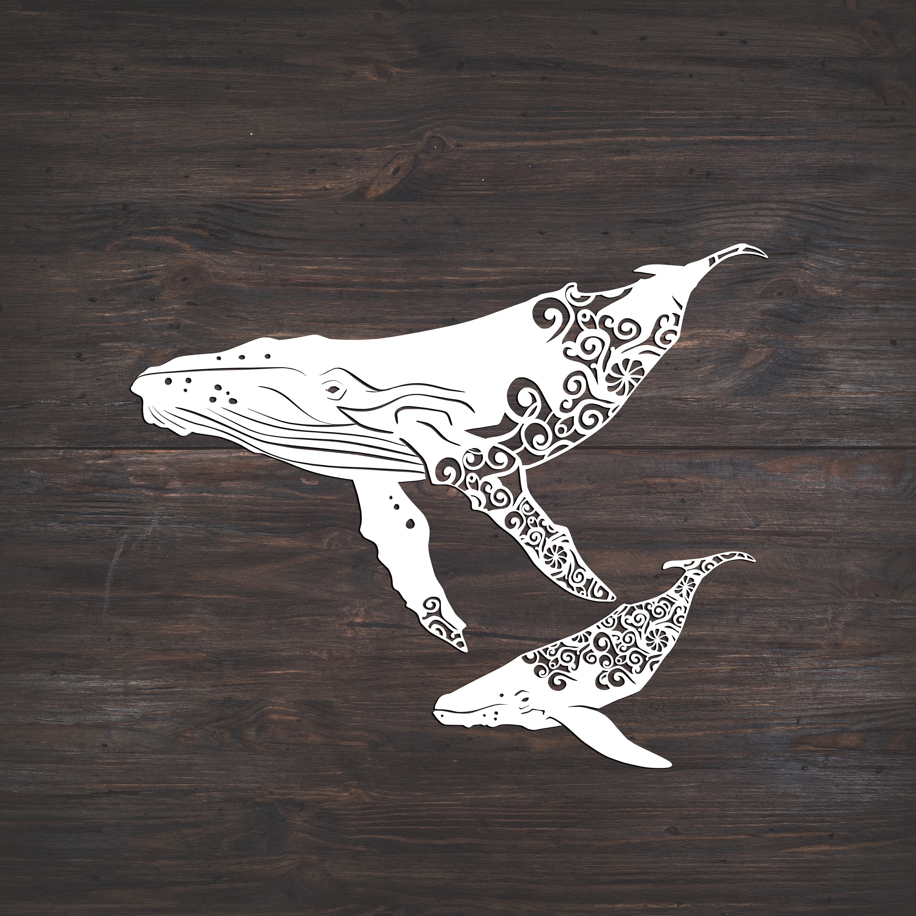 Download Humpback Whale Svg Mandala Svg Intricate Weeding Etsy