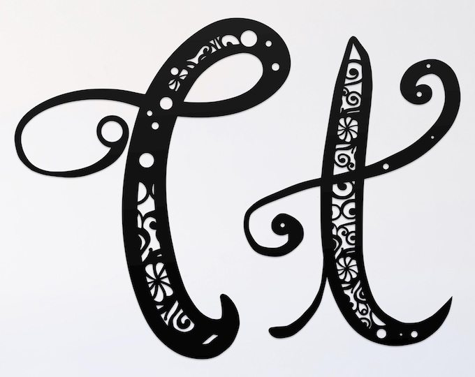 T mandala svg cut file, alphabet letter cut file, glowforge svg, vinyl template, laser cut file, cuttable svg, clipart png