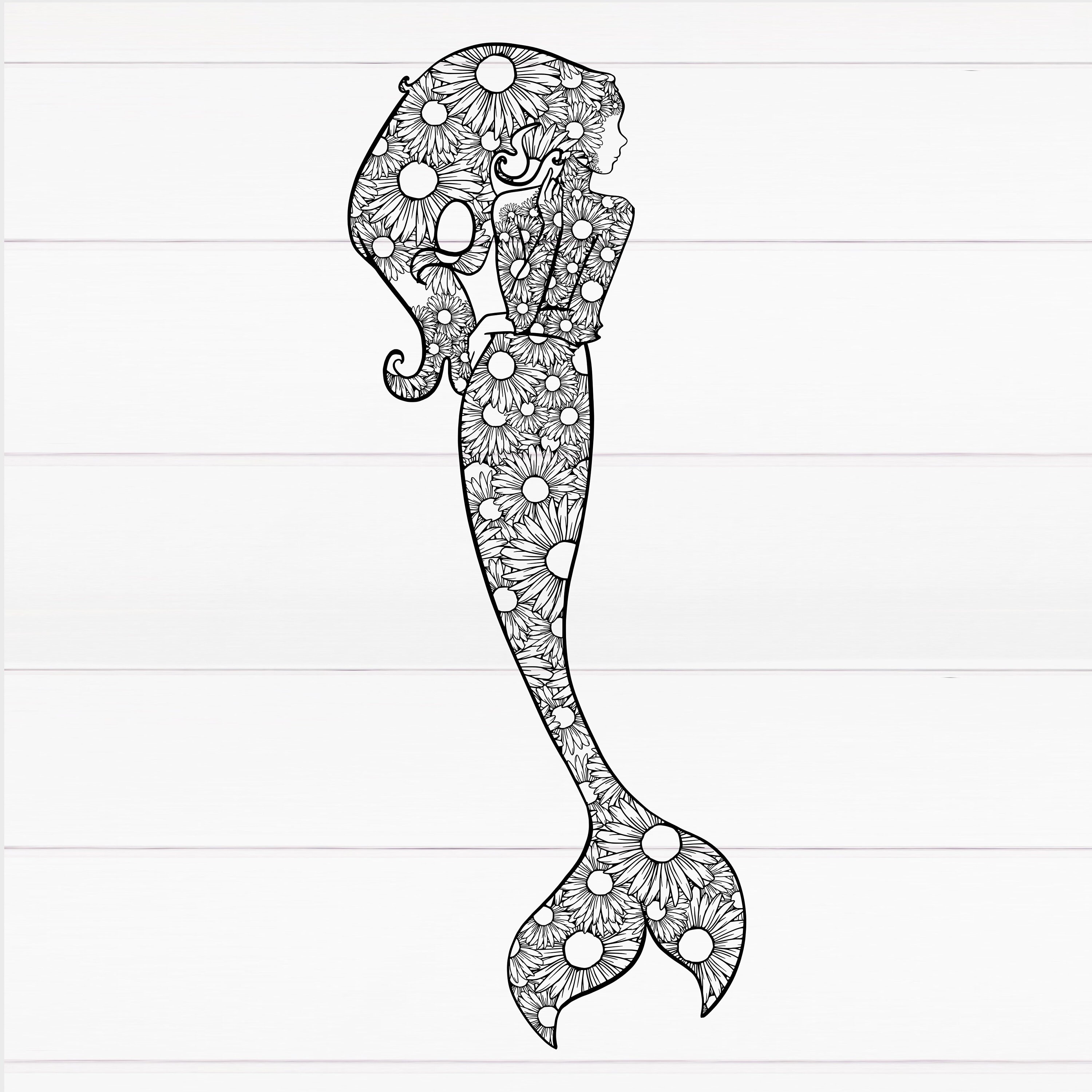 Free Free 275 Mermaid Svg Mandala SVG PNG EPS DXF File