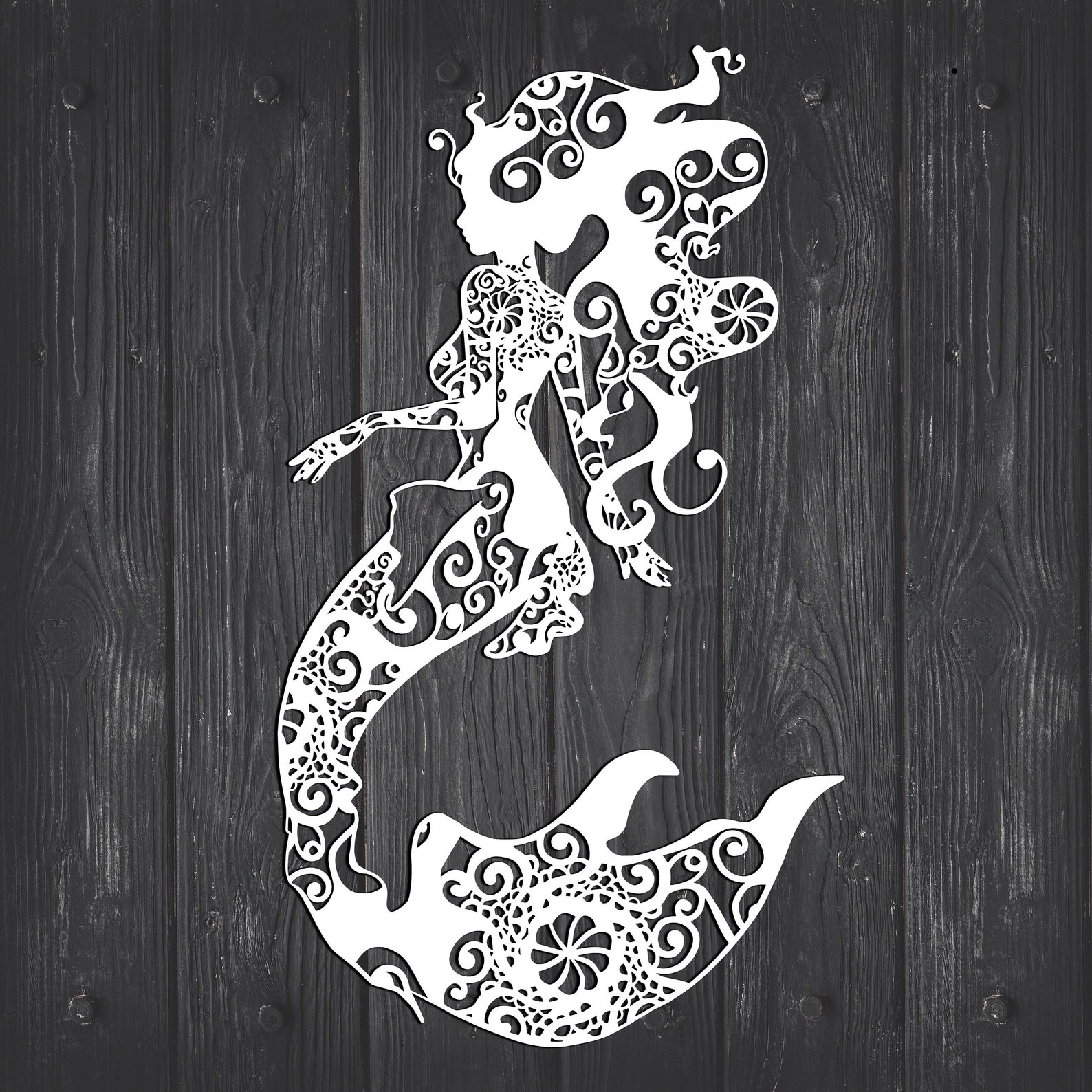 Meerjungfrau Svg Mandala Svg Meerjungfrau Mandala Svg Svg | Etsy
