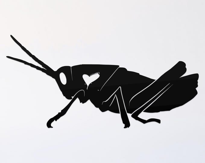 grasshopper svg cut file, glowforge file, monarch vinyl template, grasshopper laser cut file, reptile svg, cuttable bug svg, clipart png