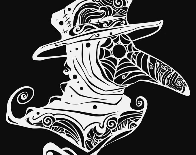 plague doctor mandala svg cut file, glowforge file, vinyl template, laser cut file, pagan svg, cuttable wicca svg, clipart png