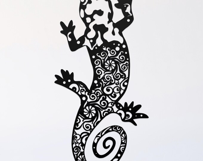 newt mandala svg cut file, amphibian glowforge file, vinyl template, laser cut file, reptile svg, cuttable animal svg, clipart png