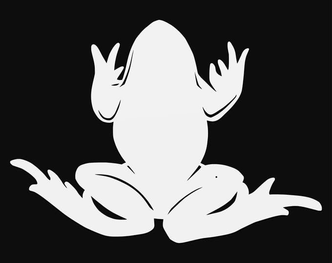frog svg cut file, glowforge file, amphibian vinyl template, frog laser cut file, reptile svg, cuttable animal svg, clipart png
