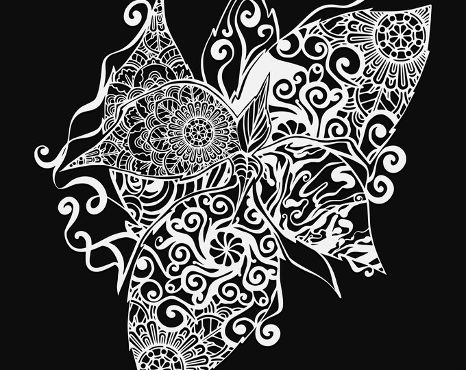 mint leaves mandala svg cut file, glowforge file, feaf vinyl template, laser cut file, plant svg, cuttable botany svg, clipart png